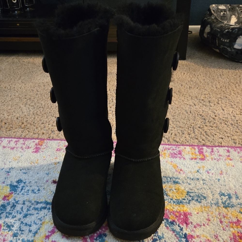 UGG Classic Black Tall Boots - Picture 12 of 15